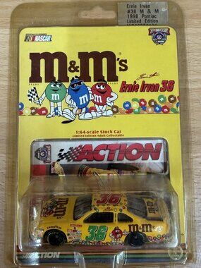 Action Performance ERNIE IRVAN #36 M&Ms 1998 Pontiac Grand Prix NASCAR 1:64 Car
